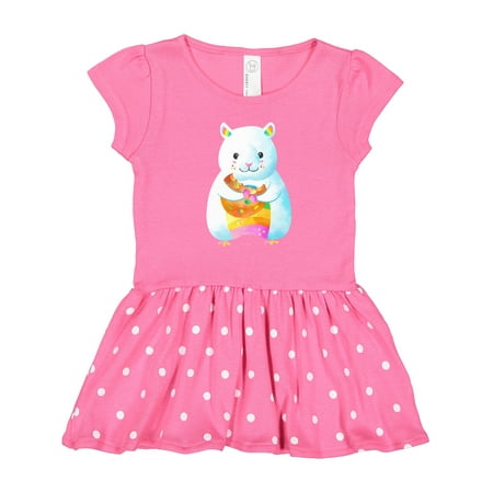 

Inktastic Cute Rainbow Cookie Hamster Gift Toddler Girl Dress