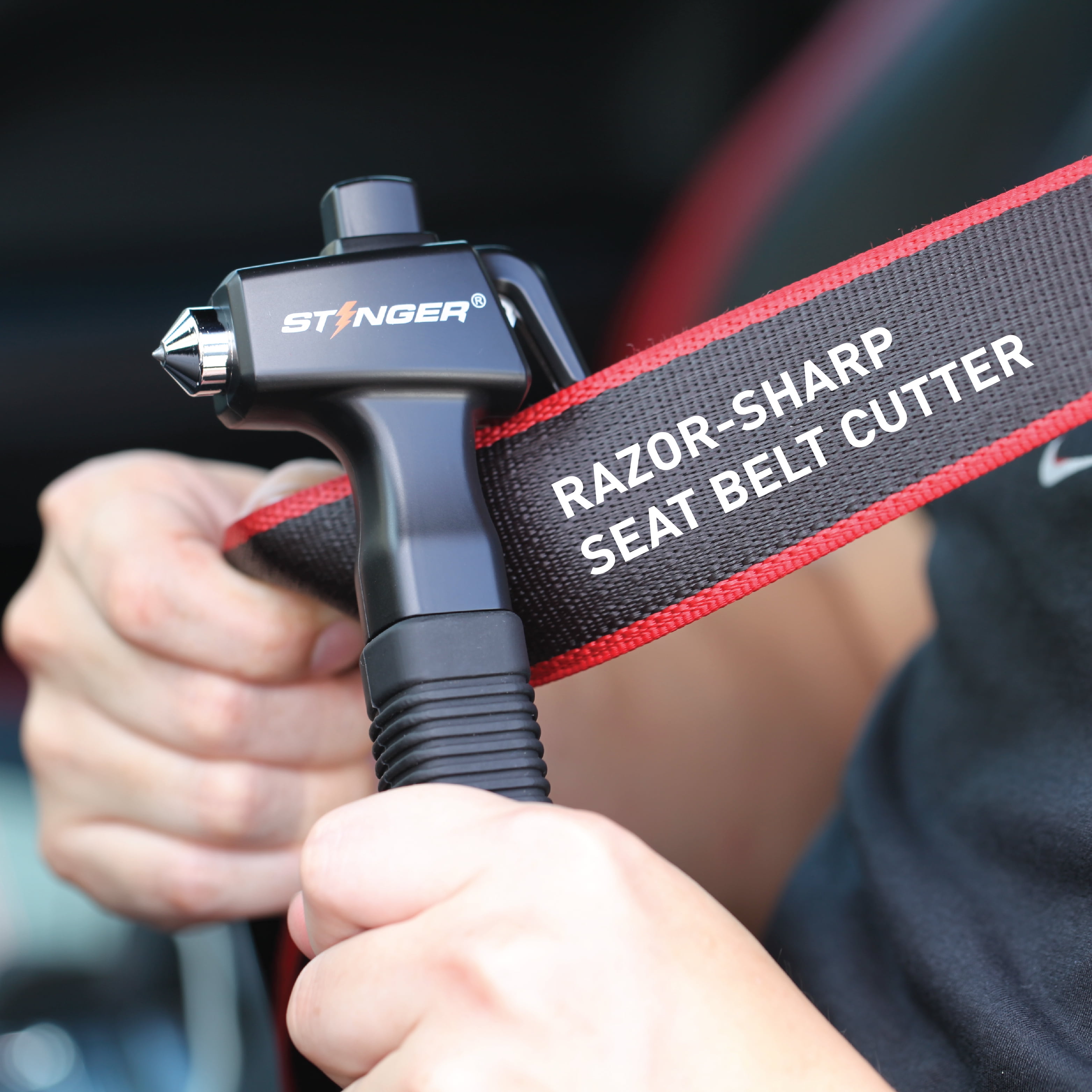 Auto Rescue Tool - Window Punch/Seatbelt Cutter Combo · Firefighting Tools  of Babylon Corp