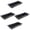 Black, variant on 4Pcs Efficient Airflows Floor Registers Cover Anti-blocking Central Conditioner Grille High Efficiency Vent Grille