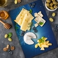 thumbnail image 5 of Earth Cutting Board, United States View in Space Rising Sun over the Earth and Its Landforms, Decorative Tempered Glass Cutting and Serving Board, Large Size, Blue Green Pale Brown, by Ambesonne, 5 of 5