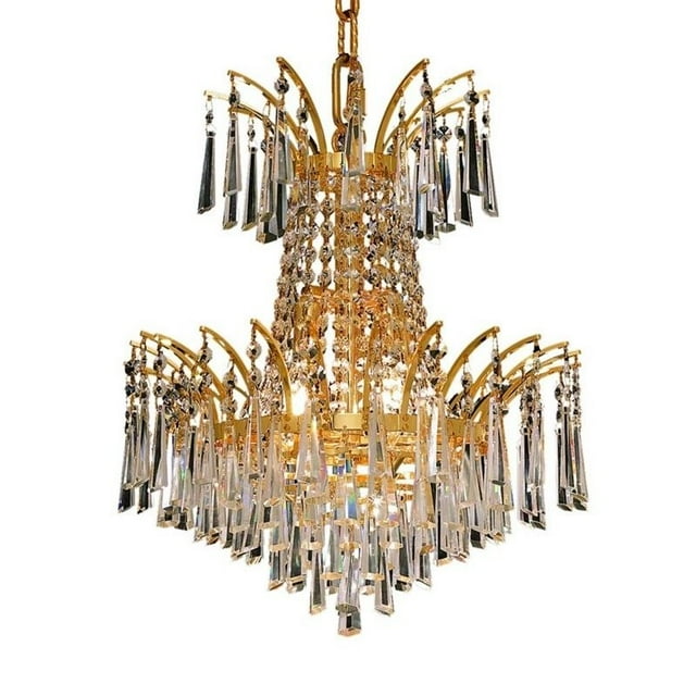 Elegant Lighting Victoria 16" 4 Light Elegant Crystal Chandelier