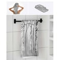 thumbnail image 7 of Gray Grey Forest Bath Towels for Bathroom Set,Luxury Microfiber Towels Gifts for Women,Quick Dry Beach Kitchen Hand Hair Face Towel and Dish Washcloth,Grey Modern Art Oil Painting Yoga Towels+Set, 7 of 7