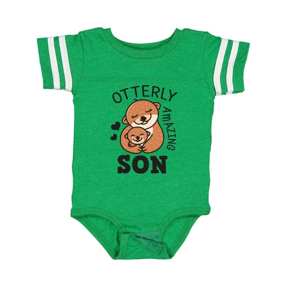 Inktastic Otterly Amazing Son with Mother and Child Otter Boys Baby Bodysuit