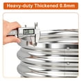 thumbnail image 2 of MATSKY 36" Round Galvanized Fire Pit Ring, 3ft Heavy Duty Steel Outside Wood Burning Burn Pit for Backyard and Camping, Silver, 2 of 8