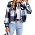 thumbnail image 3 of SAYOO Chaqueta a cuadros de otoño e invierno para mujeres SAYOO moda, 3 of 9