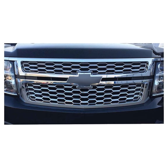 CHROME Snap On Grille Overlays Inserts for 2015-2020 Chevy Tahoe Suburban