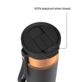 thumbnail image 4 of Contigo 24 oz DualSip Stainless Steel Leak-Proof Insulated Water Bottle with Straw or Sip Lid and Carry Strap, Black/Bronze, 4 of 8