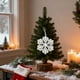 thumbnail image 5 of Adornos navideños de copos de nieve para el árbol | Decoraciones navideñas con diamantes de imitación | Colgante de copo de nieve de metal de aleación para decoración navideña de interiores, 5 of 7