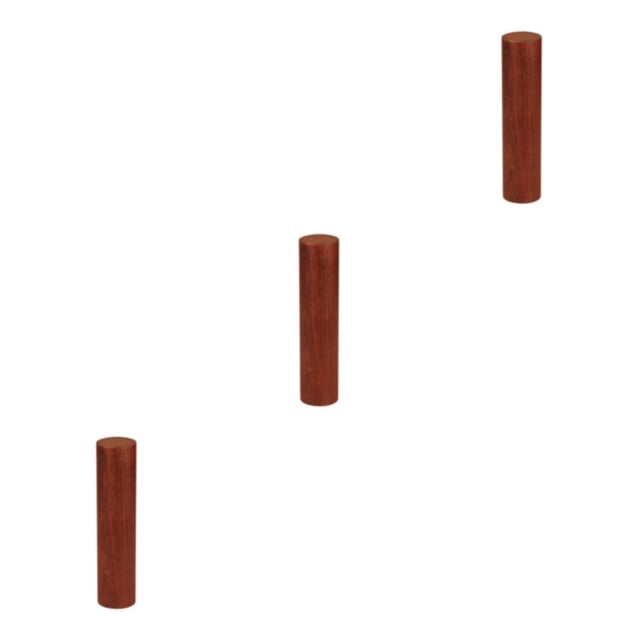 Advancent Wood Cylinder Sand Shaker Rhythm Sticks Musical Mahogany Toys Hammer Percussion Instrument Game Drum for Kids Gifts Type1