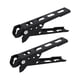 thumbnail image 1 of 2 piezas de pinzas para ollas y sartenes de camping, soporte para utensilios de cocina, abrazadera antiescaldaduras para sartenes Negro, 1 of 9