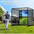 thumbnail image 2 of Jaula de golf YUNIC con marco de metal, simulador de 2,4 x 2,4 x 2,4 m, 2 of 6
