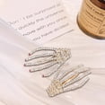 thumbnail image 2 of Miangastore 6 Pcs Pinces à Cheveux Main Squelette Halloween avec Strass pour Filles, 2 of 9