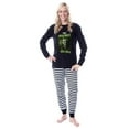 thumbnail image 3 of Beetlejuice Unisex Nightmare Material Striped Pajama Set For Adults, 3 of 6