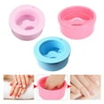 thumbnail image 4 of Vogacara Lavar el tazón para remojar, línea suave y tazón profundo, imprescindible para salón de uñas, tazón para remojar, uñas Juegos de manicura cielo azul, 4 of 6