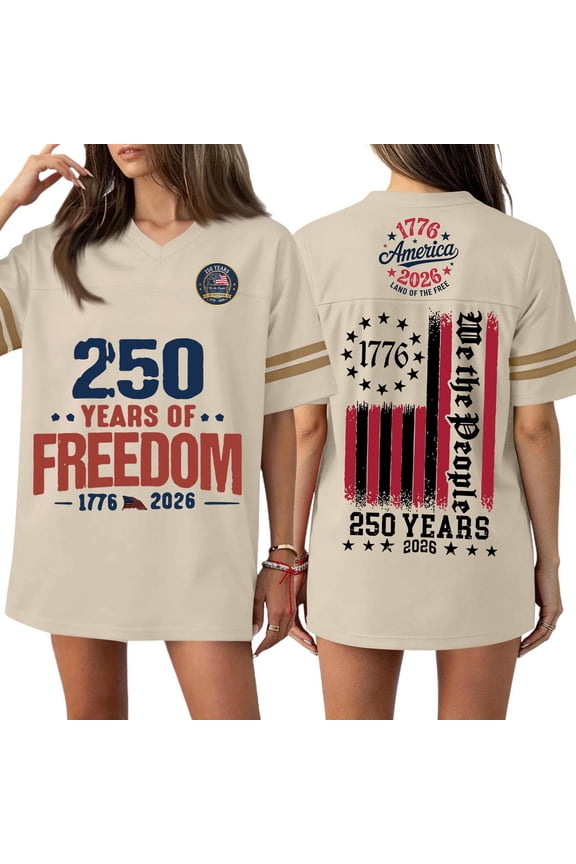 Usa Flag Tunics Women 1776-2026 Red White and Blue Short Sleeve V Neck Shirts Stars and Stripes 250th Anniversary Loose Tops M