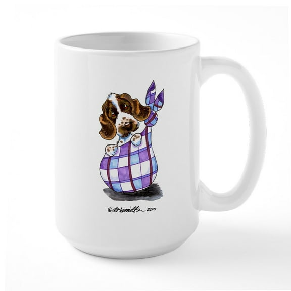 CafePress - English Cocker Spaniel Pup Large Mug - 15 oz Ceramic Large White Novelty Mug