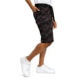 thumbnail image 4 of G-Style USA Men's Relaxed Fit Belted Camo Cargo Shorts - Burgundy/Black - 34, 4 of 6