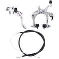 thumbnail image 1 of Front Fixie Road Bike Cruiser Brake Set Bike Brake Kit Bike Caliper Brake Kit Side Pull Brake Set For Most Fixie Bike Silver, 1 of 9