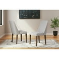 thumbnail image 7 of Signature Design by Ashley Lyncott Contemporary Dining Room Upholstered Side Chair with Foam Cushion, Set of 2, Cream & Brown, 7 of 7