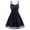 Blue, variant on Womens Gothic Punk Dresses Sleeveless Camisole Skull Print Lace Swing Dress Halloween Steampunk Dress Goth Clothes(Wine, M)