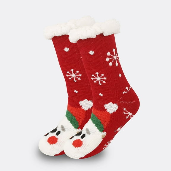 SwiftWear Fuzzy Slipper Socks with Grippers Non Slip Cozy Grips Socks Christmas Gifts Winter Thick Warm Sock Christmas Gift for Family