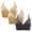 Beige Womens Bras, variant on Womens No Underwire Bras BC Cup 3 Packs Push Up Bralettes for Women Breathable Padded Underwear Bra