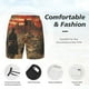 thumbnail image 3 of Balery 1860s Style American Cowboy Bañador para hombre, shorts de playa de secado rápido con entrepierna y forro de compresión-Small, 3 of 6