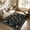 Black, variant on Lahome Washable 5'x7' Insect Botanical Pattern Area Rug, Dark Green Boho Vintage Forest Rugs for Living Room, Ultra-Thin Non-Shedding Non-Slip Soft Carpet for Bedroom Dining Room Nursery, Dark Green