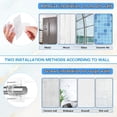 thumbnail image 3 of Armscye 10-Pack Clear No Drill Curtain Rod Brackets, Self Adhesive Renter Friendly Curtain Rod Holders, Nail-Free Transparent Heavy Duty Hooks for Apartment, Bedroom, Livingroom, 3 of 7