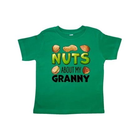 

Inktastic Nuts About My Granny Peanut Almond Pistachio Gift Toddler Boy or Toddler Girl T-Shirt