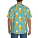 thumbnail image 3 of Fotbe Beer Camisa Estampada de Manga Corta para Hombre, Casual de Verano, Estilo Playero, Sin Arrugas-Small, 3 of 5