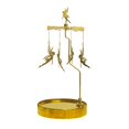 thumbnail image 2 of jifeng Golden Rotating Candle Holder Holder Home Candlestick Centerpieces Wedding Table Elf B, 2 of 9