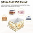 thumbnail image 6 of Yayeee Collapsible Cube Storage Bin with Lid Fabric Closet Decorative Basket with Handles, Beige Clouds, 6 of 7