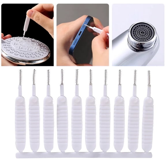 Fmxomd Multiplesize Showerhead Cleaner Tools, Shower Head Cleaning Brushes Small Hole, Handheld Showerhead Cleaner, Cleaning Brush for Bathroom Small Hole Gap Nozzle Window Slot