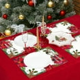 thumbnail image 6 of LERPBKM Paper Placemats Disposable 50 pack Christmas Flower Placemats 16x 11 inch for Home Kitchen Dining Table Decoration Halloween Party Supplies., 6 of 7