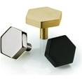 thumbnail image 2 of Ashley Norton MT4334-036-MSB Brighton 1-3/8" Modern Hexagon Luxury Solid Brass Cabinet /, 2 of 3