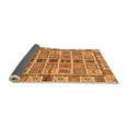 thumbnail image 2 of Ahgly Company Indoor Round Oriental Orange Modern Area Rugs, 5' Round, 2 of 4