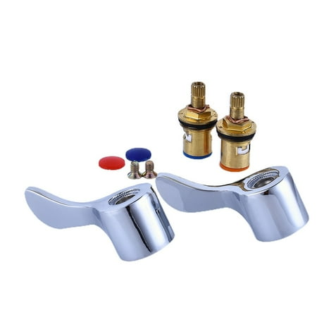 

YaBelDa Faucet Handle Valve G1/2 Handle Knob Lever Taps Tops Replacement Valves