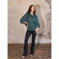 thumbnail image 2 of Womens Cowl Neck Sweater Top, 2 of 11