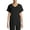 Black, variant on ClimateRight by Cuddl Duds Short Sleeve V-Neck Scrub Top (Women's )