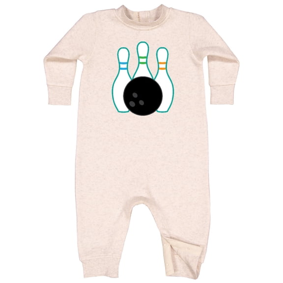 Inktastic Bowling Team Bowler Baby Fleece Romper