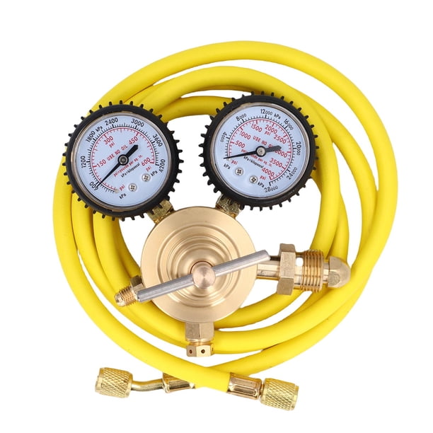 Regulador De Presión De Nitrógeno, Regulador De Nitrógeno Salida De 0-600 PSI Conexión Macho De 1/4 De Pulgada Para Purificación De HVAC