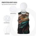 thumbnail image 3 of Naloa Realistic Colorful Chameleon Basketball Jersey Reversible Men's Mesh Athletic Sports Shirts Training Practice S-4XLX-Large, 3 of 6