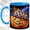 Blue, variant on Galaxy Witch Pumpkin Coffee Mug, Jack O Lantern Mug, Ceramic 11 oz