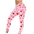 thumbnail image 5 of Jsaierl Leggings for Women Butt Lifting Love Heart Print Tights Activewear Legging Pants Stretch Full Length Gym Leggings Spring Clothes for Women 2025, 5 of 6