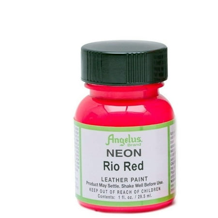 Angelus Neon Acrylic Leather Paint, Rio Red, 1 oz. | Walmart Canada