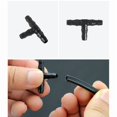 thumbnail image 3 of 100 Pieces 4/7 mm Plastic Tee Hose Connector, Barbed T Connector for Garden Hose, Drip Irrigation Tee Joint, for Garden Watering Systems, Lawn, 3 of 3
