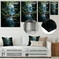 thumbnail image 4 of Designart "Oasis Concealed by the Waterfall I" Landscapes Metal Wall Art, 4 of 5