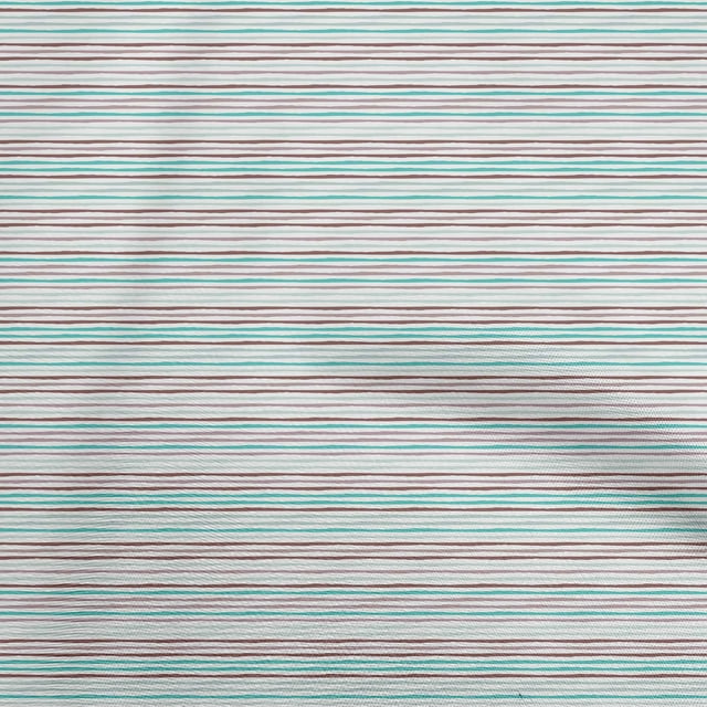oneOone Polyester Spandex Brown Fabric Stripes Craft Projects Decor Fabric Printed By The Yard 56 Inch Wide