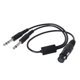 thumbnail image 1 of Auriculares de aviación a GA Pilot Adaptador de auriculares Convertidor de auriculares Reemplazo para Airbus XLR tholdsy EL2042-00, 1 of 2